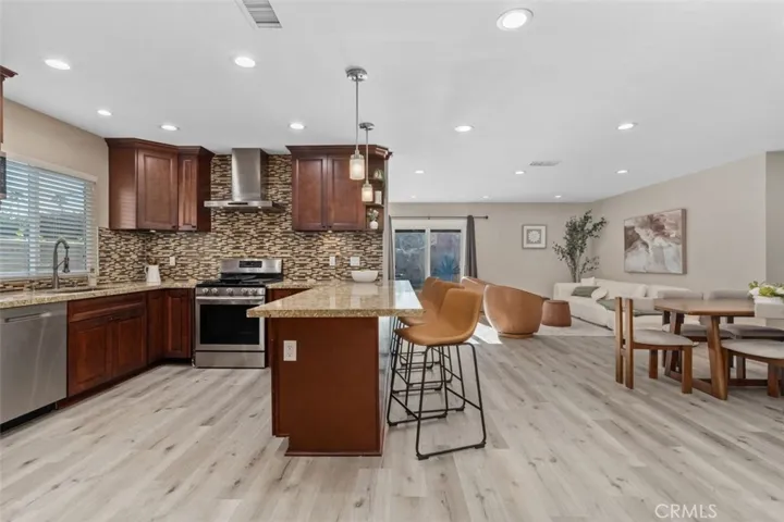 Remodeled open floor plan.