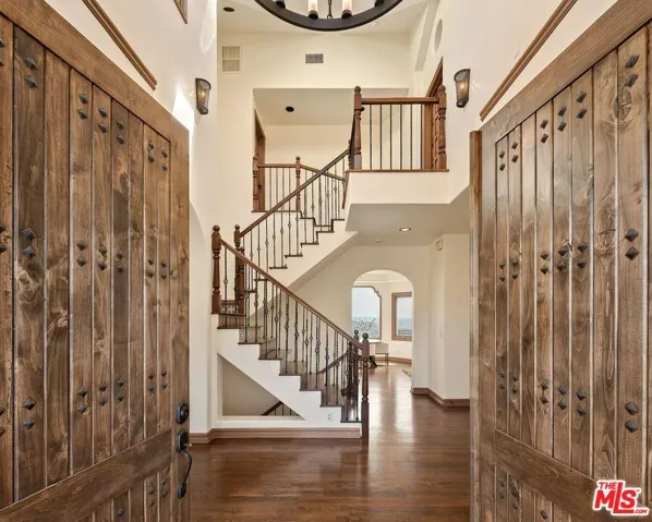 Opened large double doors