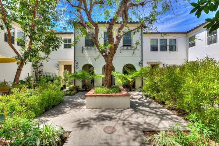 Beautiful gated exterior courtyard