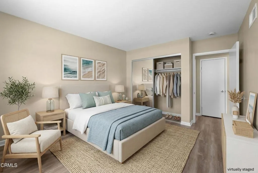Bedroom 2 staged