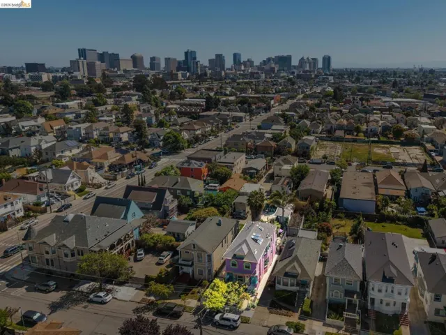 Drone / aerial view of skyline
