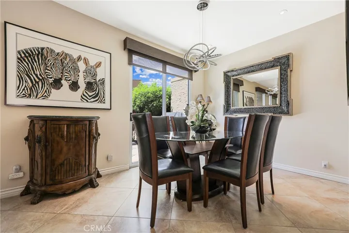 Dining room with access to patio