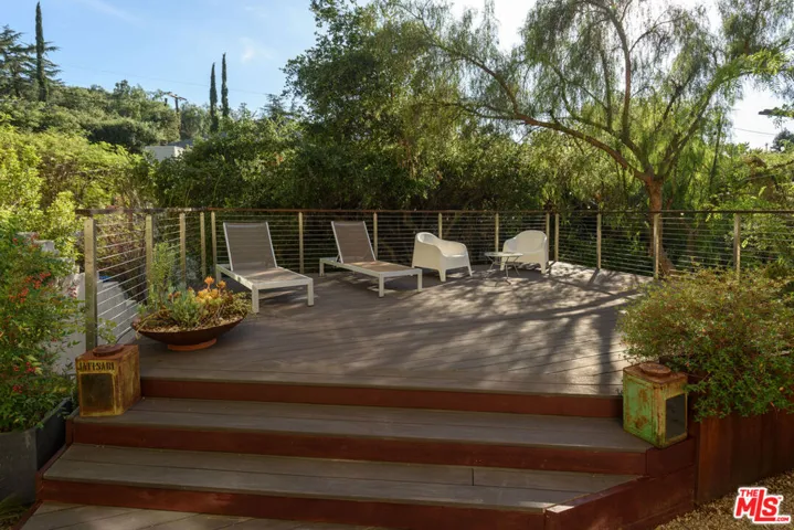 Enormous deck off living room