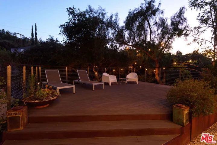 Deck off living room