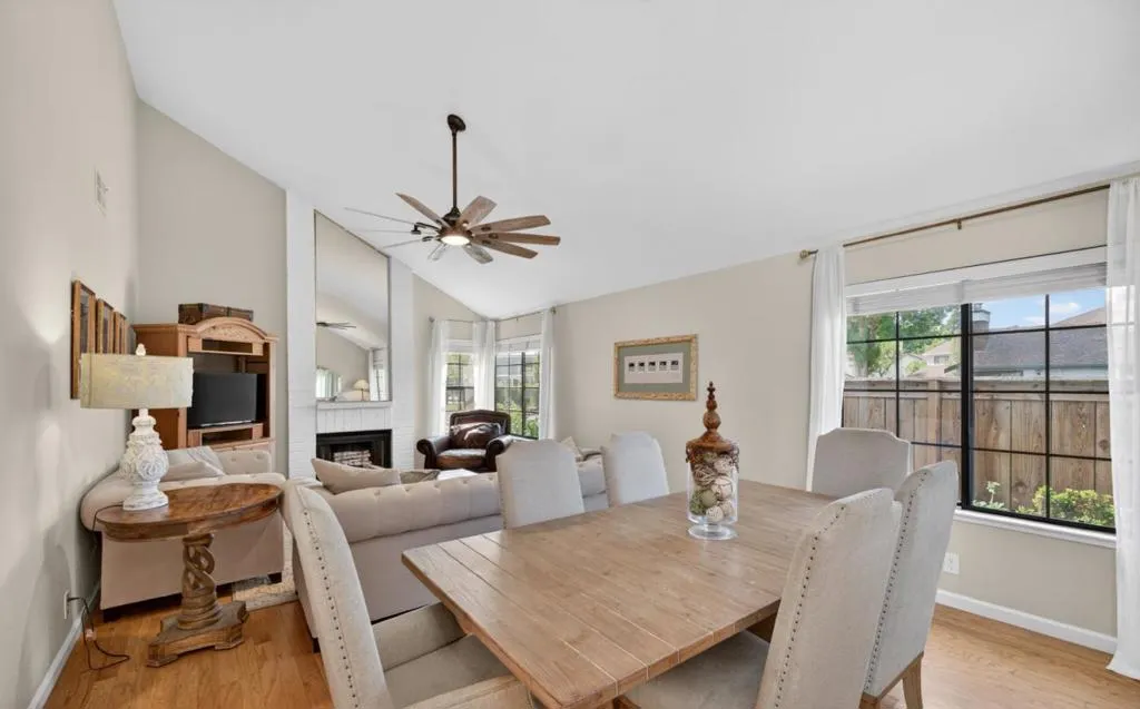 dining and living room