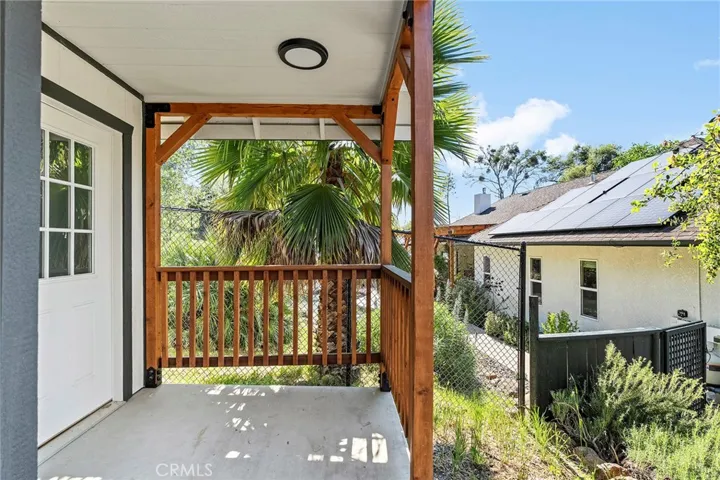 Studio front deck