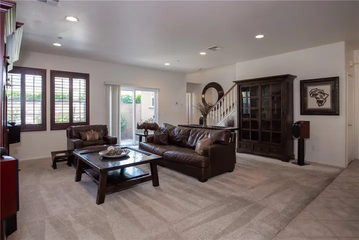 Upon entering you are greeted with the large living room.