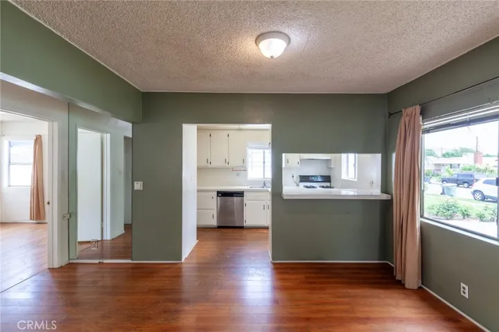 Living room towards kitchen