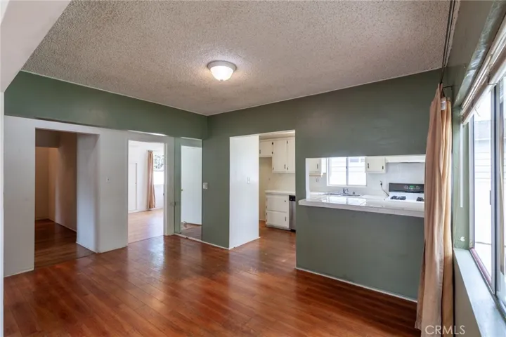 Living room towards kitchen