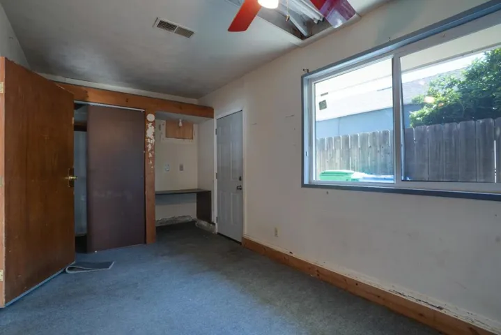 Hobby room located in garage