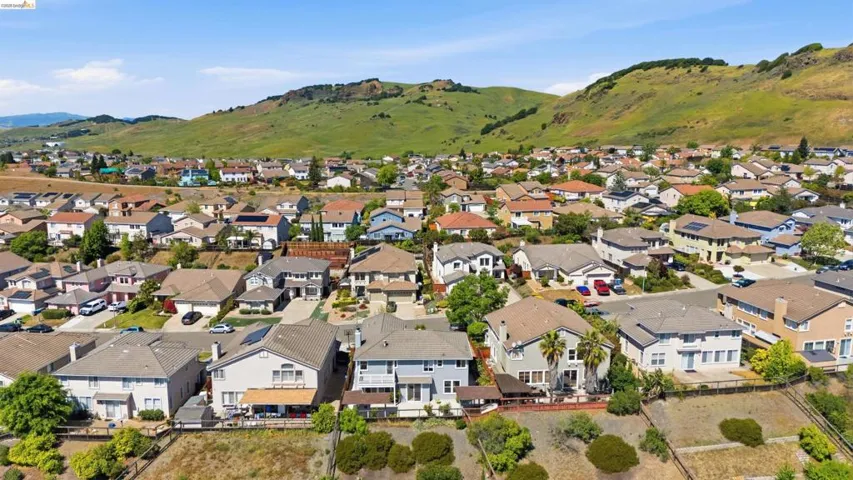 Bird's eye view of a mountain backdrop