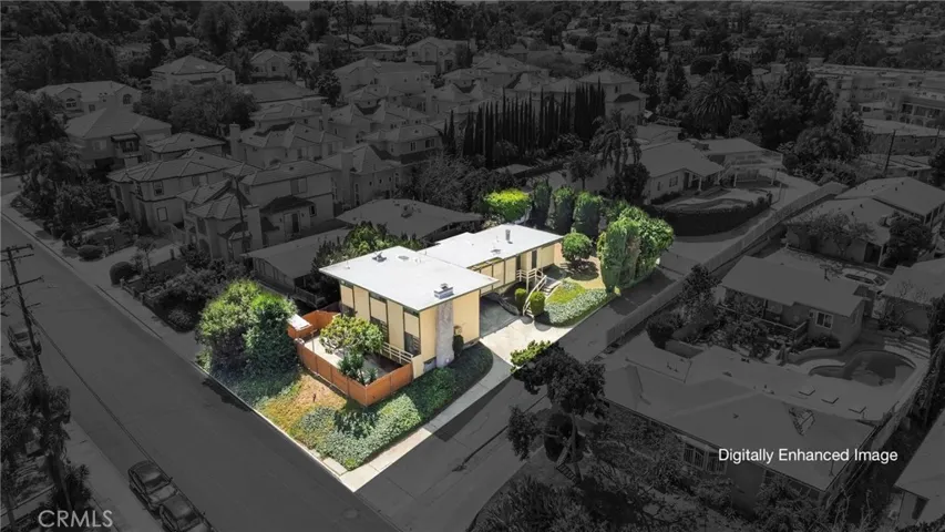Digitally enhanced image - Aerial View