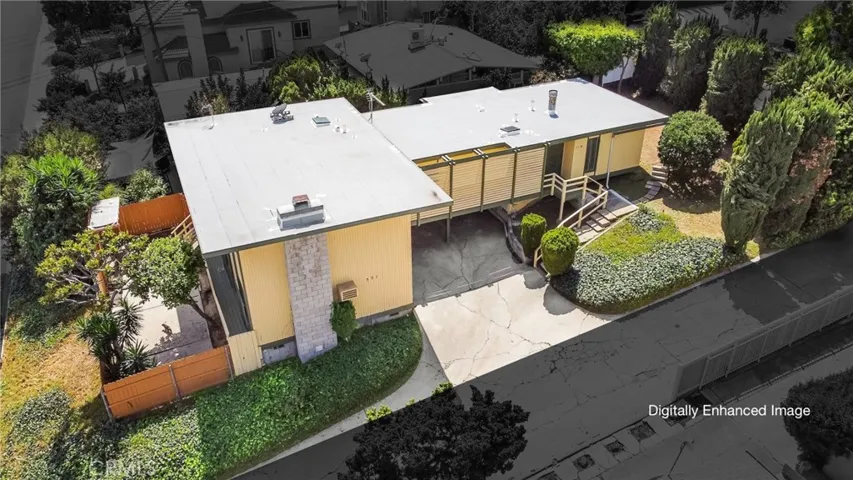 Digitally enhanced image - Aerial View