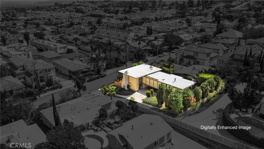 Digitally enhanced image - Aerial View