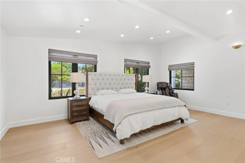 Bedroom 4 oversized space with private bathroom.