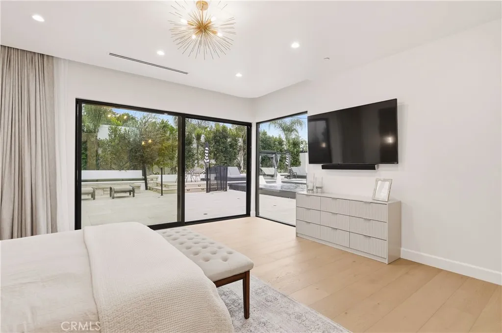 Master bedroom views to the backyard and house!