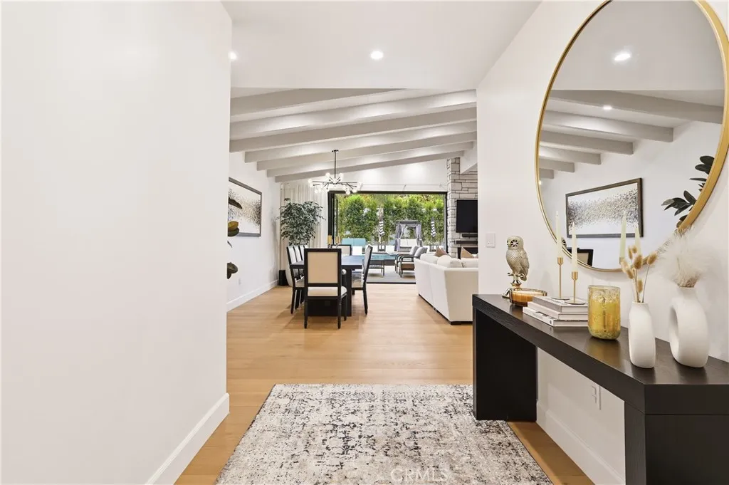 Entry foyer welcoming you to an open concept indoor/ outdoor space!