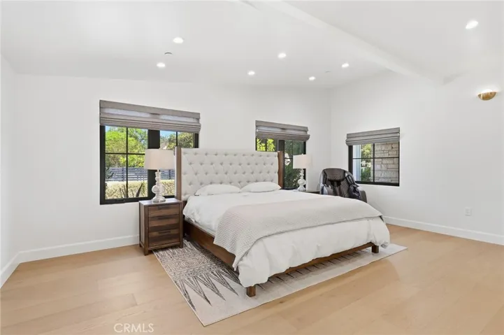 Bedroom 4 oversized space with private bathroom.