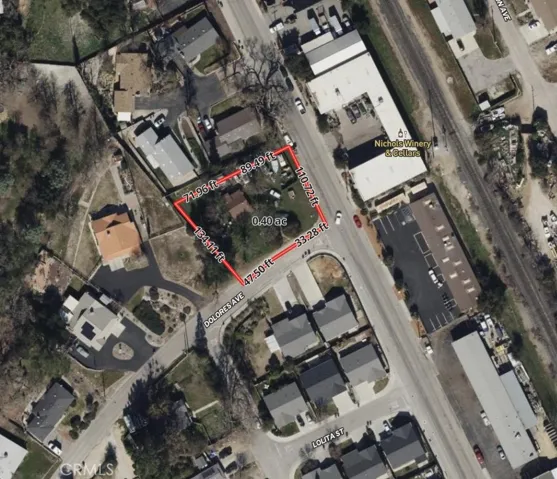 Approximate lot lines and measurements