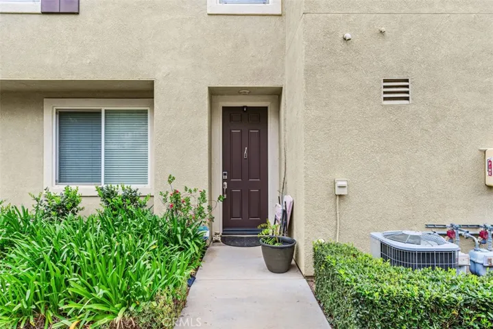 Lush front entry.