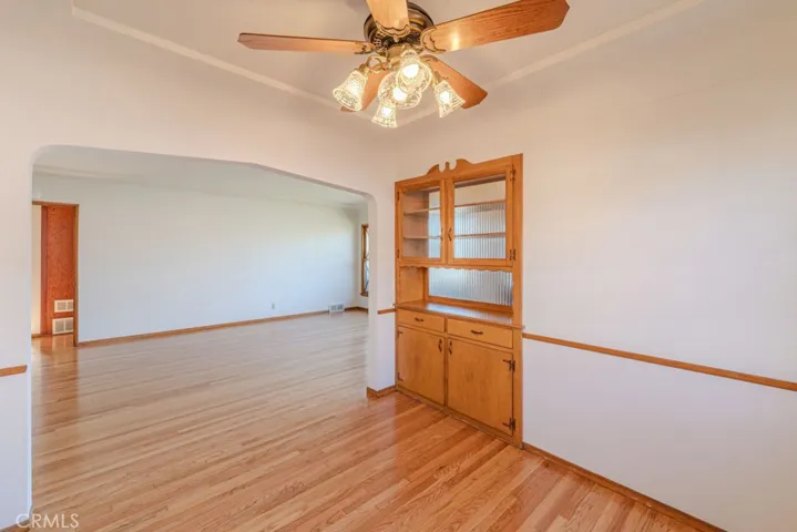 Built in cabinets in dining room