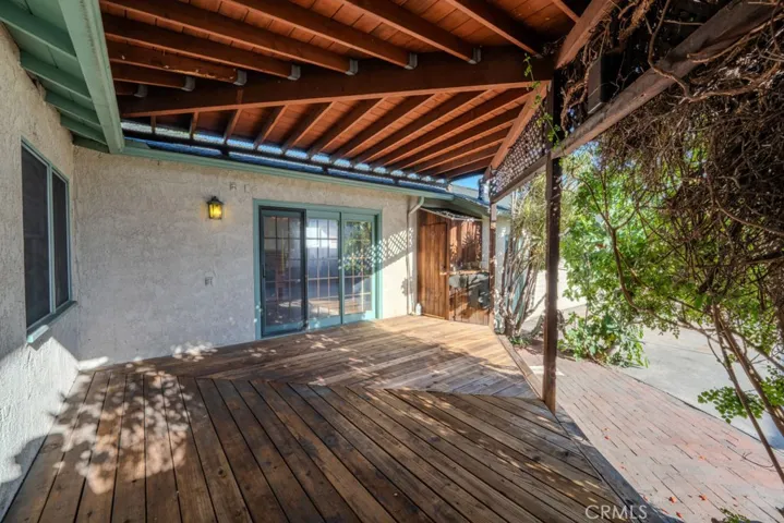 Covered patio and deck
