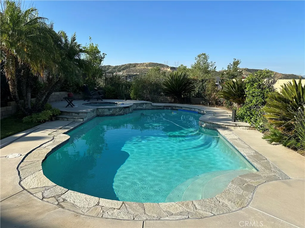 Private pool jacuzzi sunset views