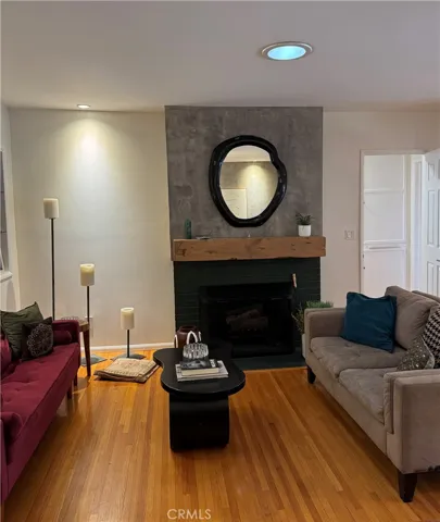 Wood-burning fireplace