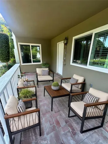 Patio off downstairs bedroom