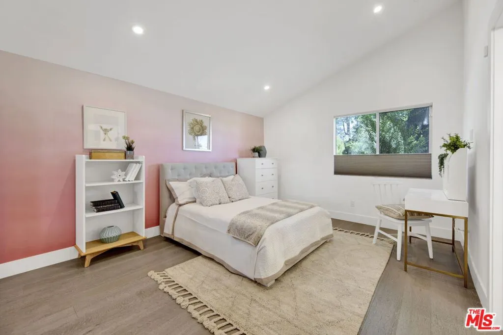 Large bedroom with custom clos