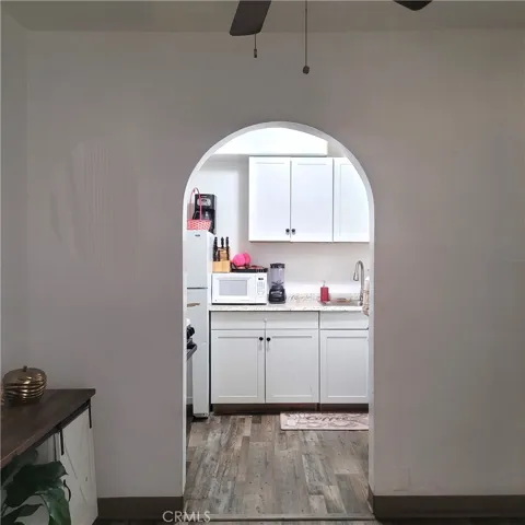Kitchen view from dining area