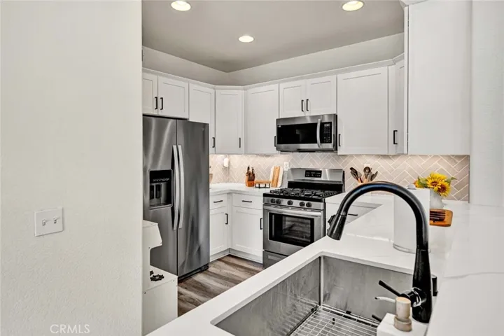 Kitchen is open to living areas
