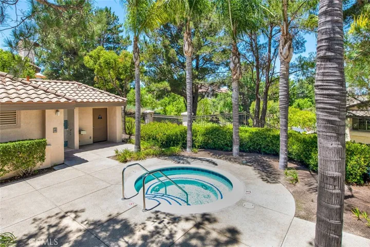 One of five community spas.