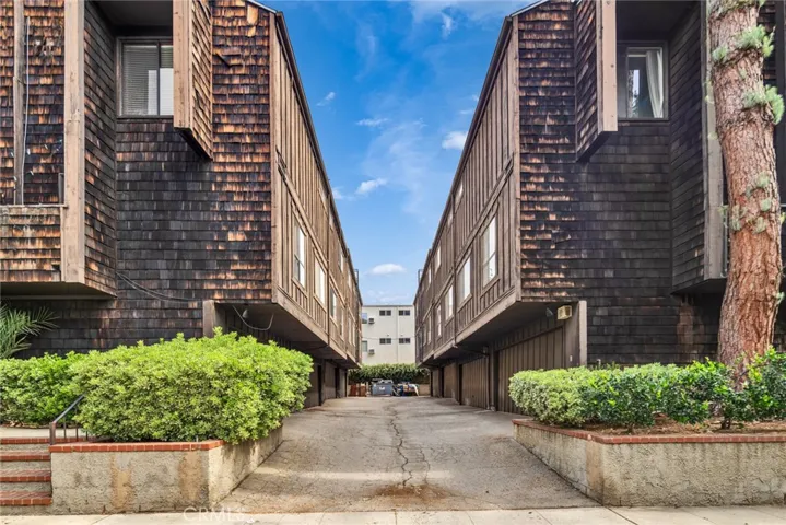 Back alley garage entrance