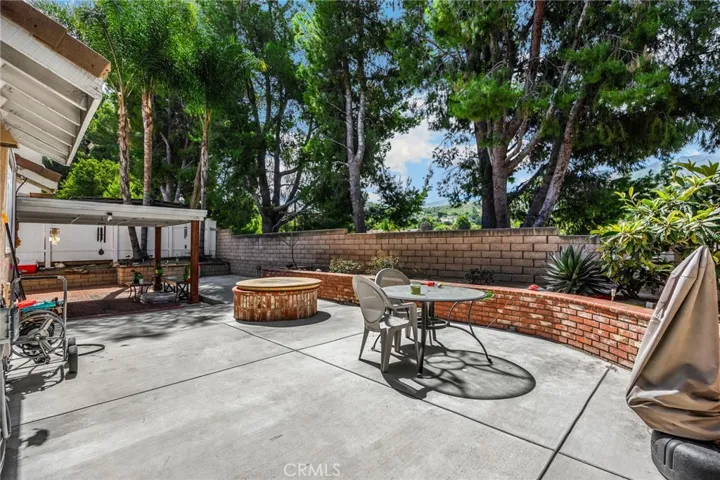 New concrete patio