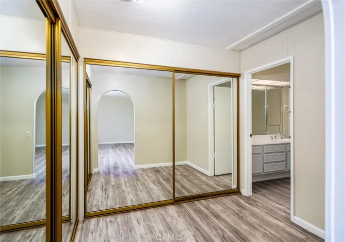 2 LARGE SEPARATE CLOSETS IN MASTER BD