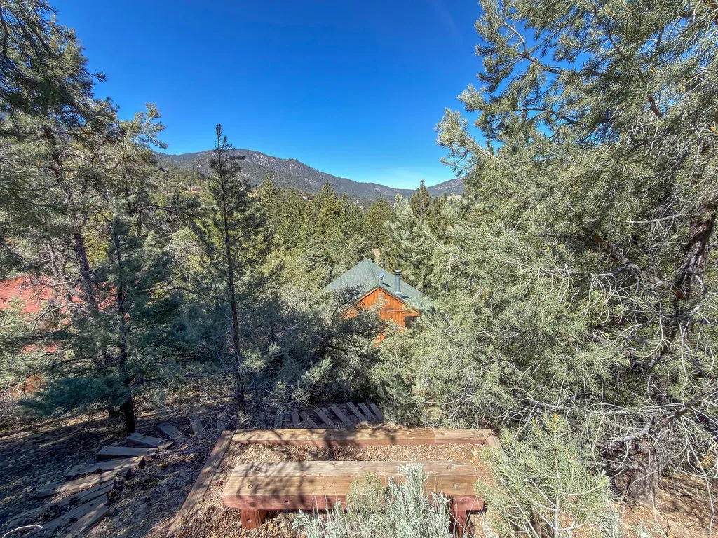 View from uphill landing