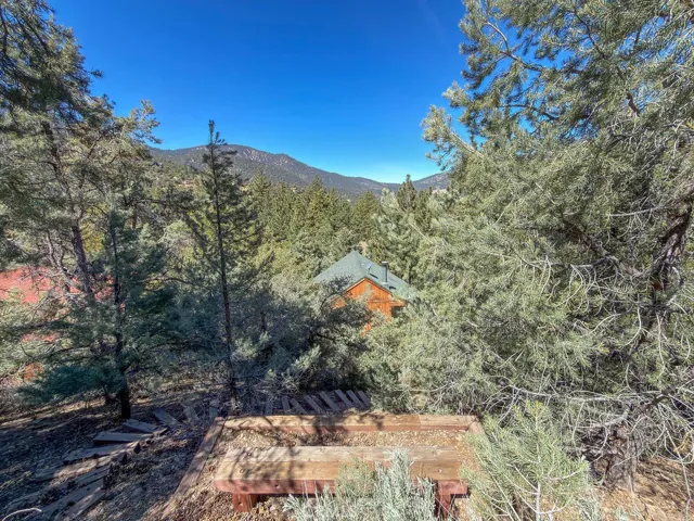 View from uphill landing