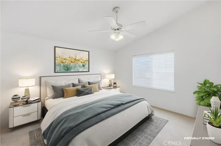 Main Bedroom, virtually staged