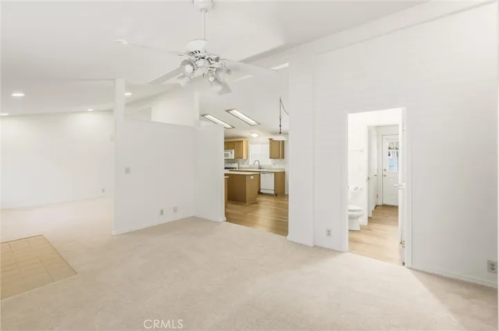 Family Room adjacent to the guest bath