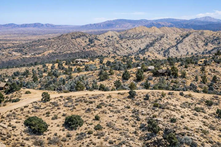 Desert hills and rustic homes