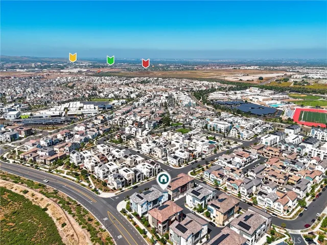 Arrows: Yellow - Kaiser and Hoag Hospital (they are across the street from each other)
Green - Irvine Center Medical Plaza
Red - Great Park