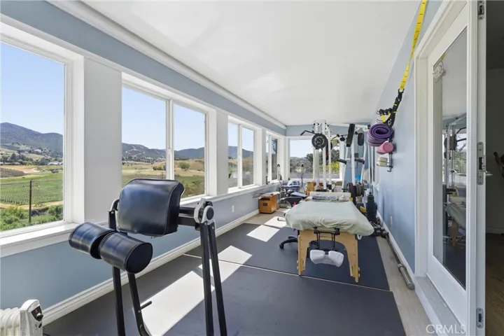 Sunroom off of the primary bedroom