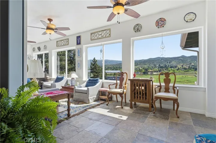 Sunroom off of living room