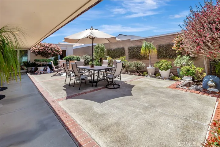 Sun-drenched private courtyard