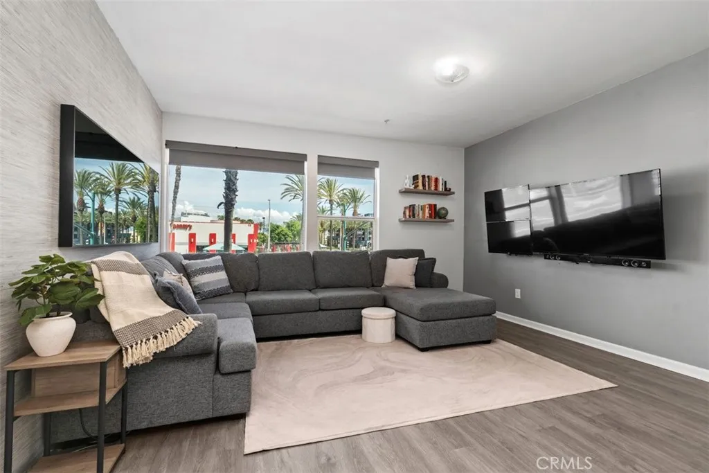 Large, bright Living Room with city views