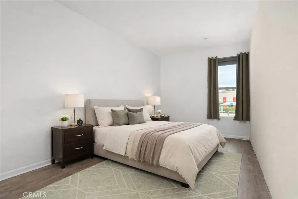 Virtually staged Primary Bedroom
