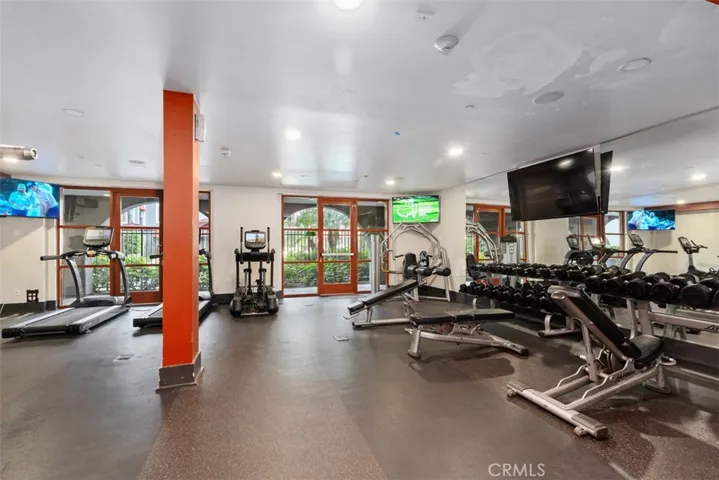 Stadium Lofts fully equipped gym