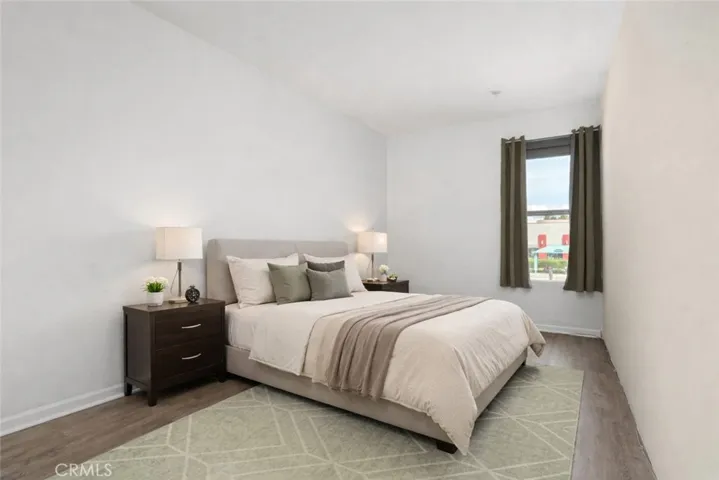 Virtually staged Primary Bedroom