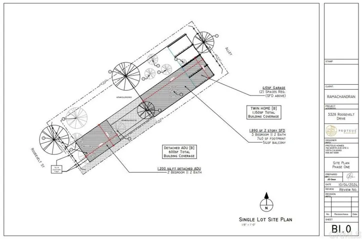 Example of a site plan option